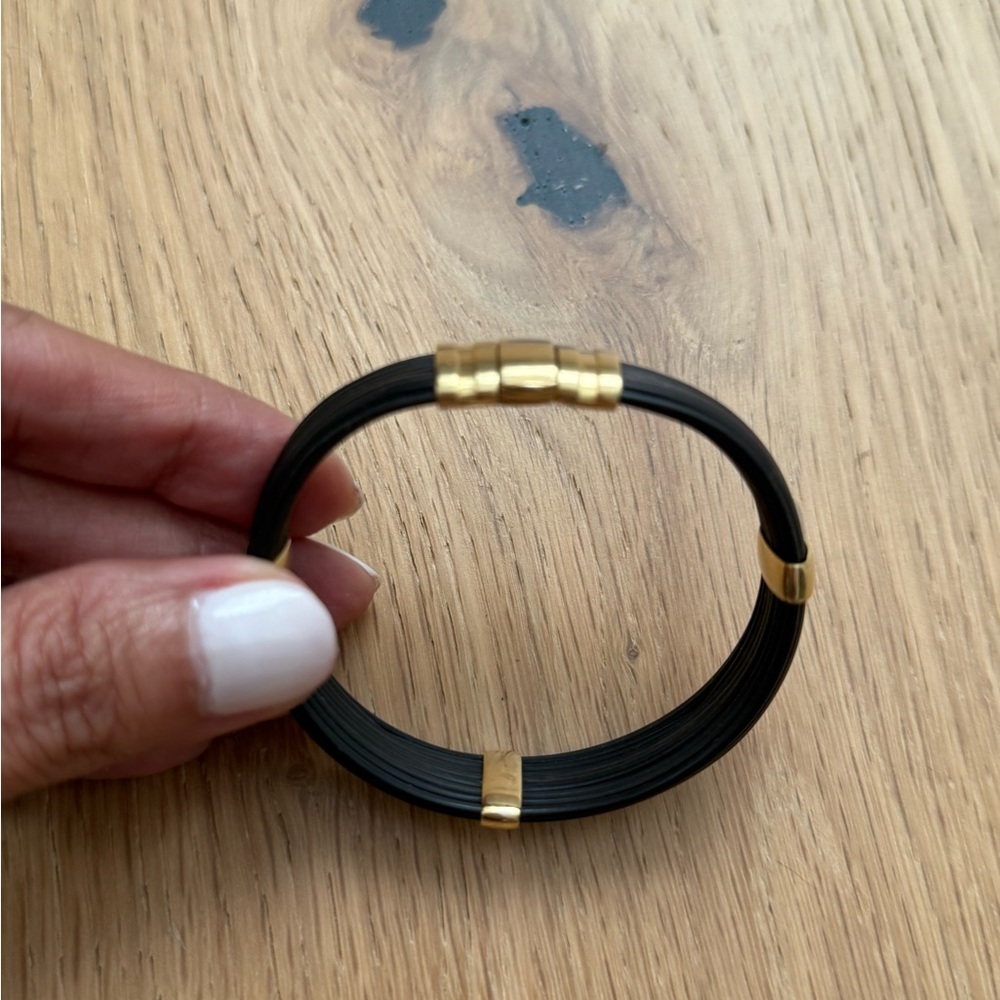 ZADEH Buffalo Horn 18K Gold Women Bracelets - Picture 6 of 6